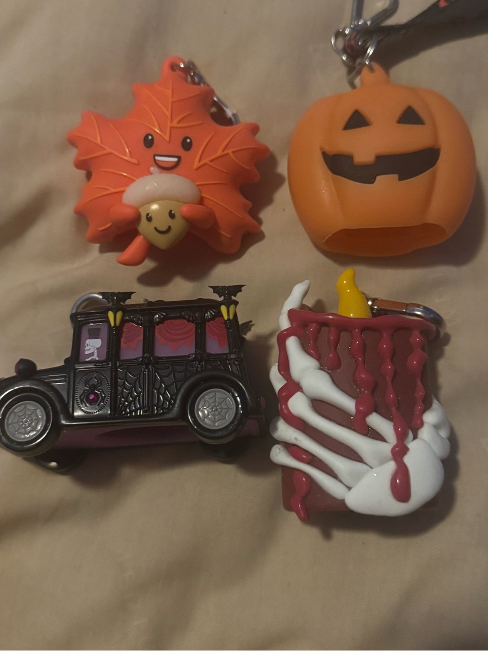 Bath and Body Works Halloween Hand Sanitizer Holders - 4pc